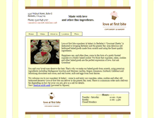 Tablet Screenshot of loveatfirstbitebakery.com